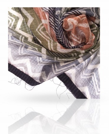 Палантин Женский SW-ZIGZAG/GR.GREEN